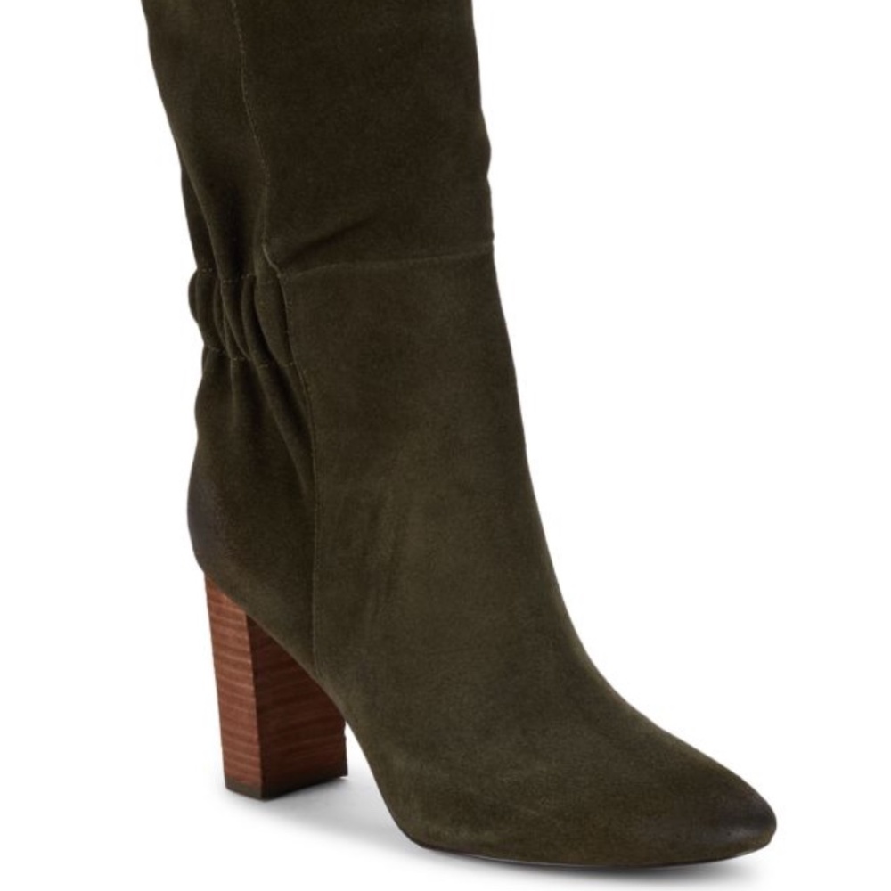 Charles by Charles David Barrie Olive Suede Boots - Picture 2 of 12